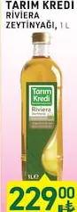 TARIM KREDİ RİVİERA ZEYTİNYAĞI 1 L TARIM KREDİ RİVİERA ZEYTİNYAĞI 1 L